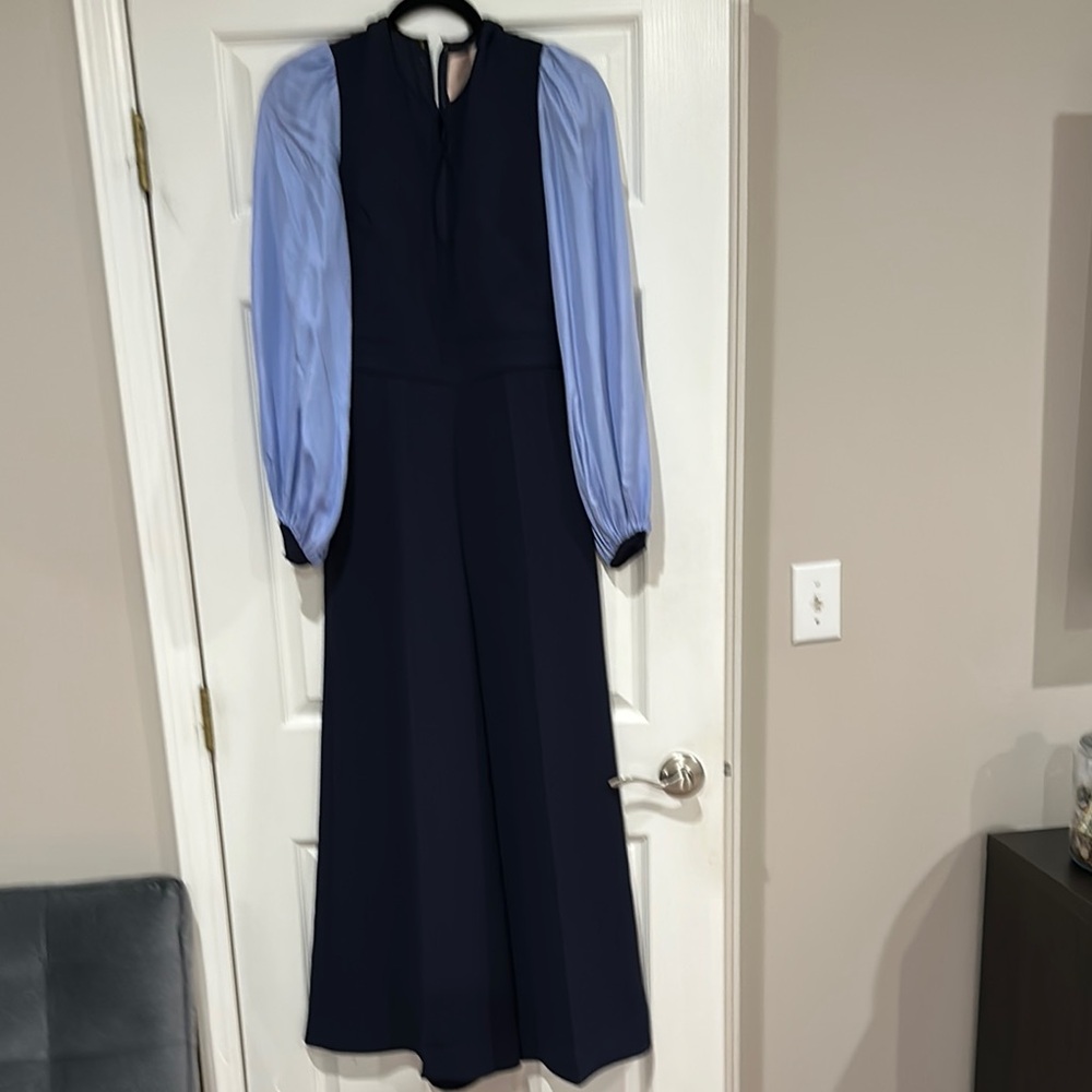 Roksanda Blue Jumpsuit with Bishop Sleeves